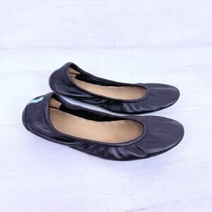 Tieks Gavrieli Ballet Flats Womens 9 Matte Black Leather Foldable Casual Slip On